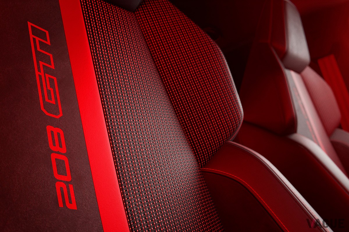 開発中のプジョー「E-208GTi」