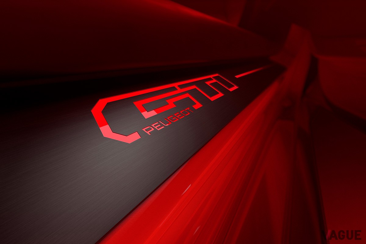 開発中のプジョー「E-208GTi」