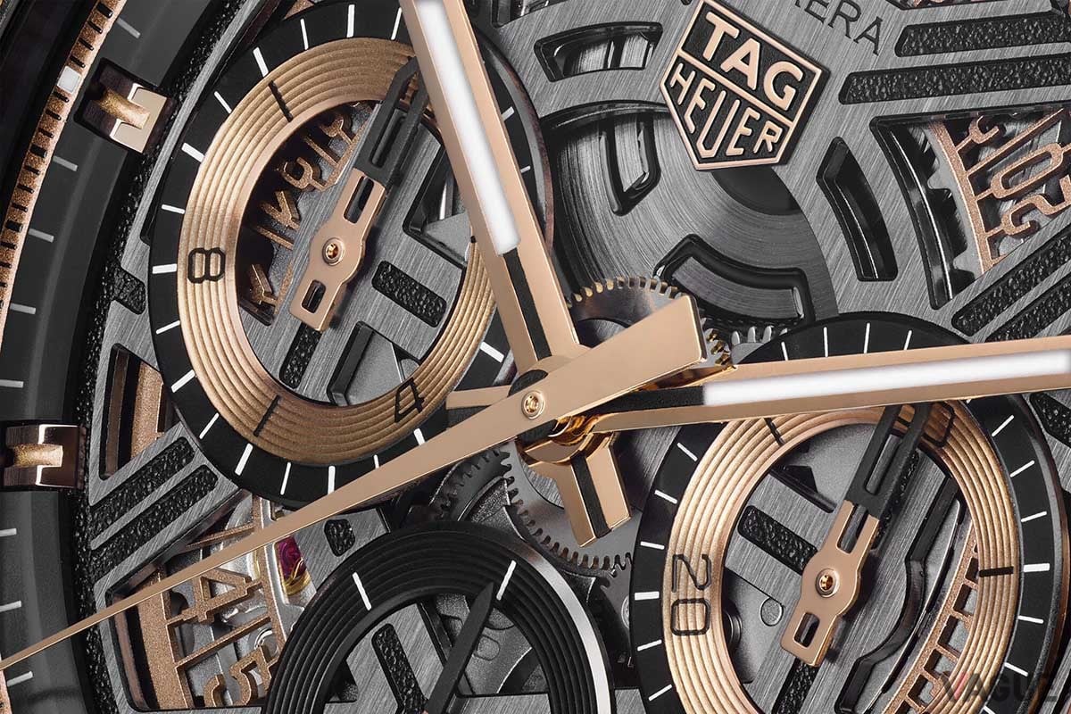 大胆なカットワークを施したスケルトンダイヤルは「エクストリーム スポーツ」のアイコニックなデザインコード