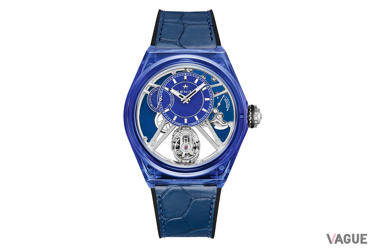 「ゼニス　デファイ ゼロ G サファイア」ディープクリアブルー（品番：04.9003.8812／51.R584、2838万円 消費税込）