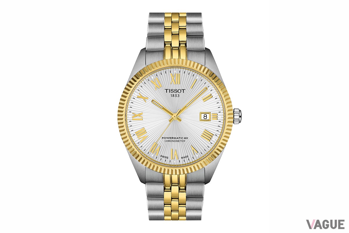 「ティソ バラード COSC 39mm」SS イエローゴールドPVD（品番：T156.408.22.033.00、18万5900円 消費税込）