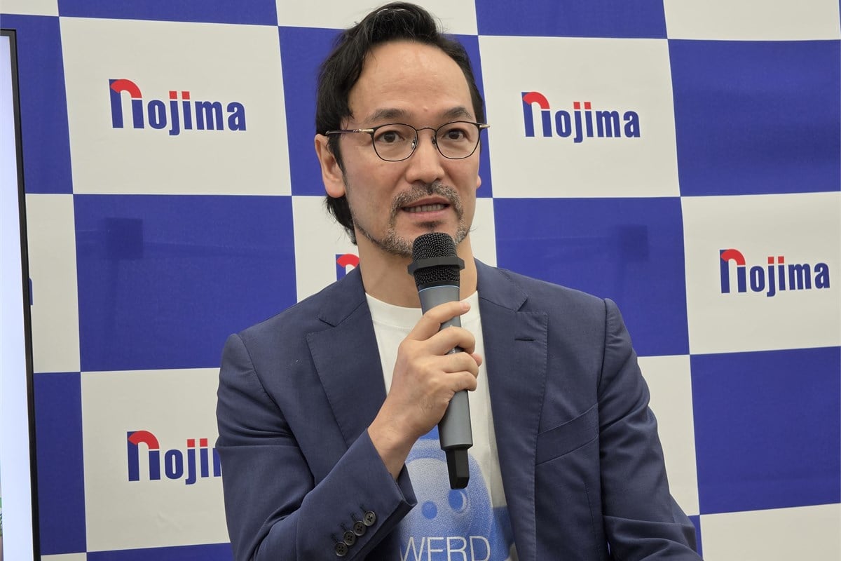 GROOVE X代表取締役社長の林要氏。ヒューマノイドを研究開発や資金調達の象徴として評価しつつ、家庭に導入する際には安全性、重量、価格、心理的な受け入れやすさを考える必要があると語りました。