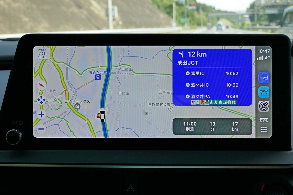 トヨタの車載カーナビとなら、moviLinkで展開していたルート案内情報をそのまま引き継ぐことができる