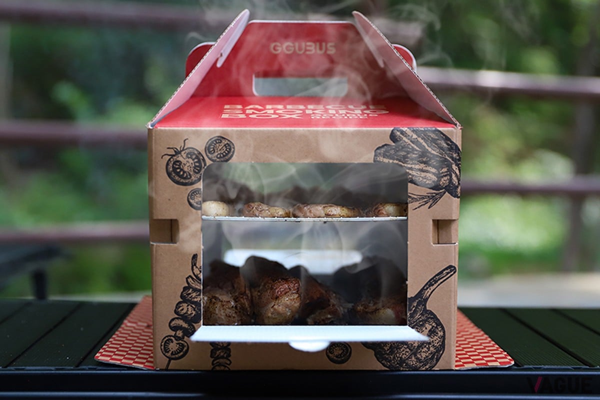 スモークBOXをセットして燻製も