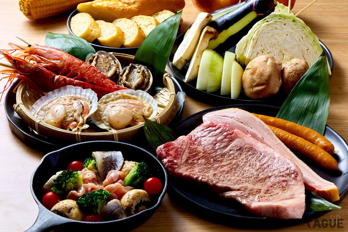 2種類のグランピングBBQを用意