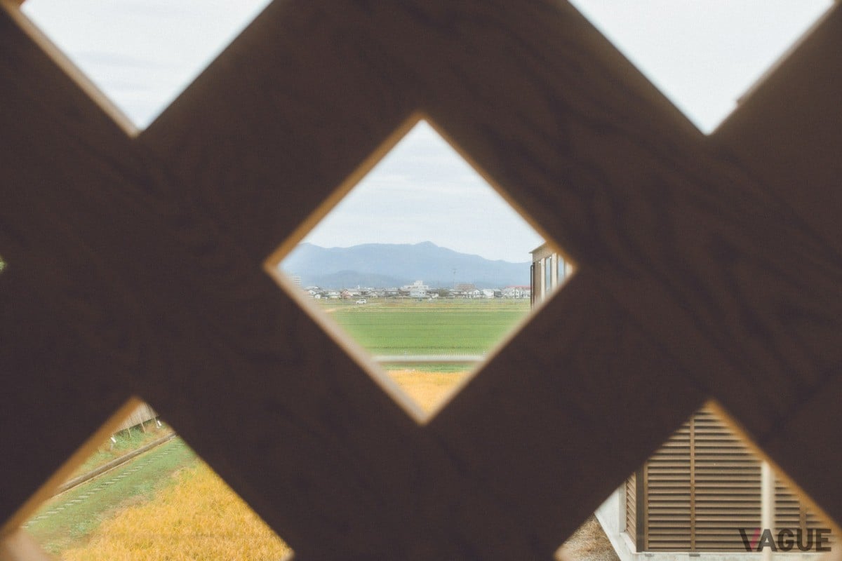 田園風景を見ながらのライブラリー