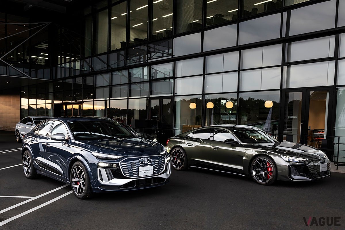 アウディ主催のイベント「Audi e-tron GT Dynamic Driving Experience」のワンシーン