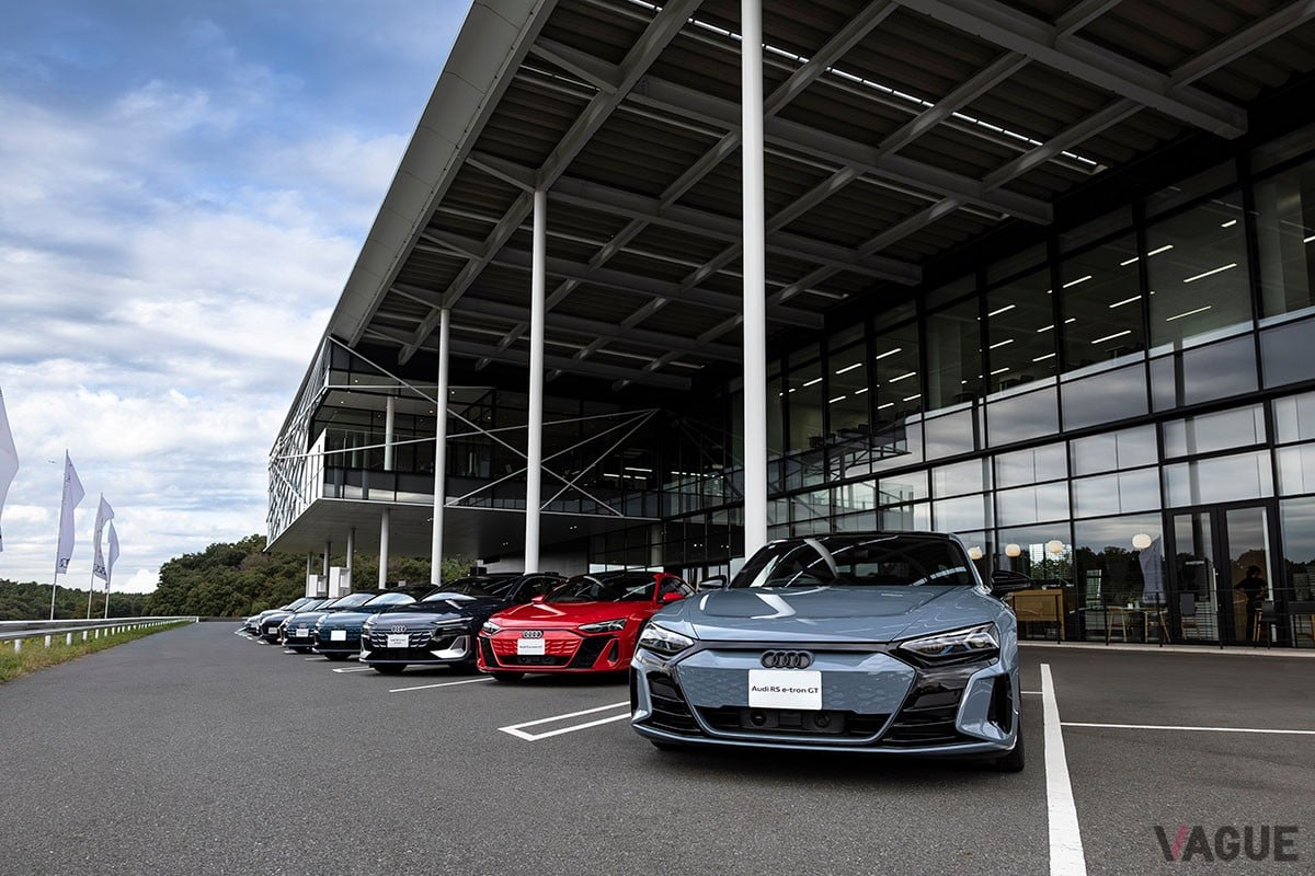 アウディ主催のイベント「Audi e-tron GT Dynamic Driving Experience」のワンシーン