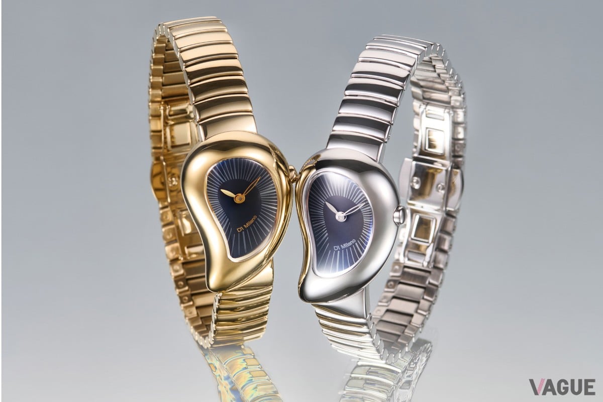 ケースは23mmとコンパクトなサイズながら立体的なボリュームが存在感を放ち、まるでブレスレットのようにスタイル