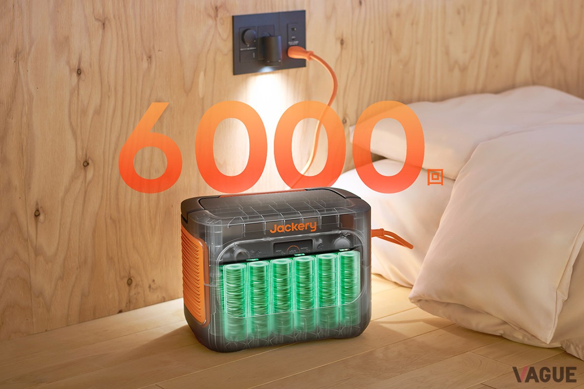 高耐久LFPバッテリーは6000回以上もの繰り返し充電が可能な長寿命で、仮に毎日充電したとしても10年以上も使用可能