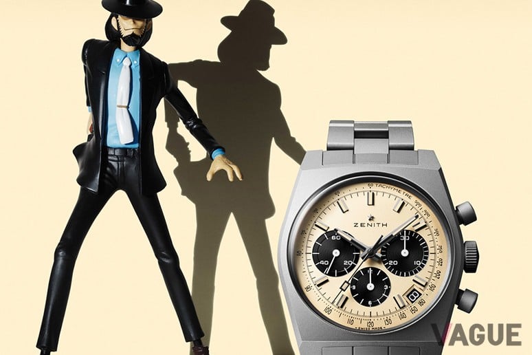 メインダイヤルにヴィンテージ感を感じさせるベージュを、インダイヤルにブラックを効かせたパンダダイヤルで劇中のモデルを忠実に再現