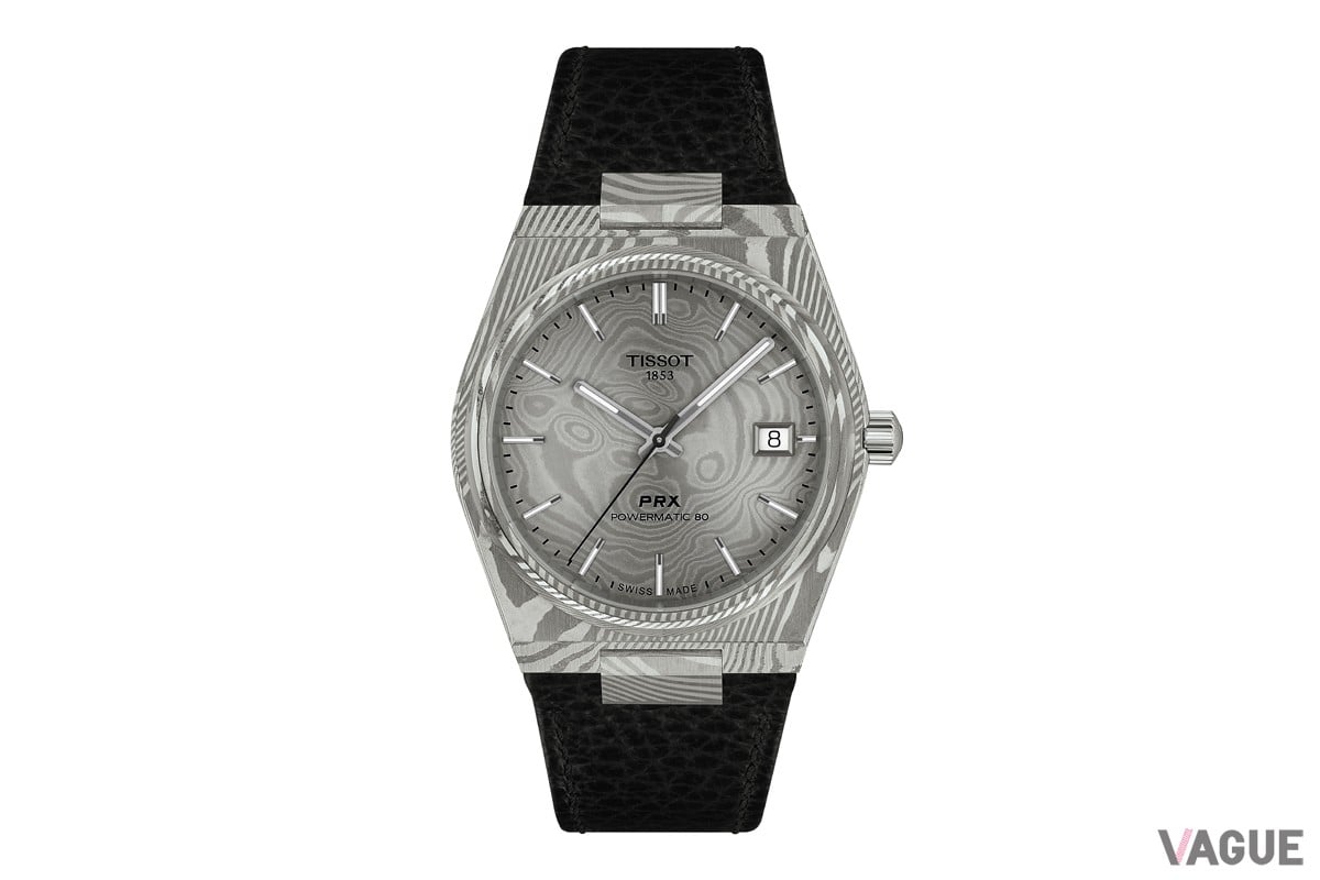 複雑な工程を経て生み出される美しいダマスカス・ステンレススチールのテクスチャー