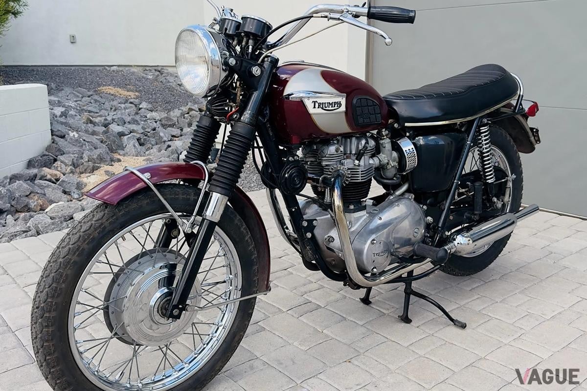 米国オンラインオークションに登場、落札された1970年式トライアンフ「ボンネビルT120R」
