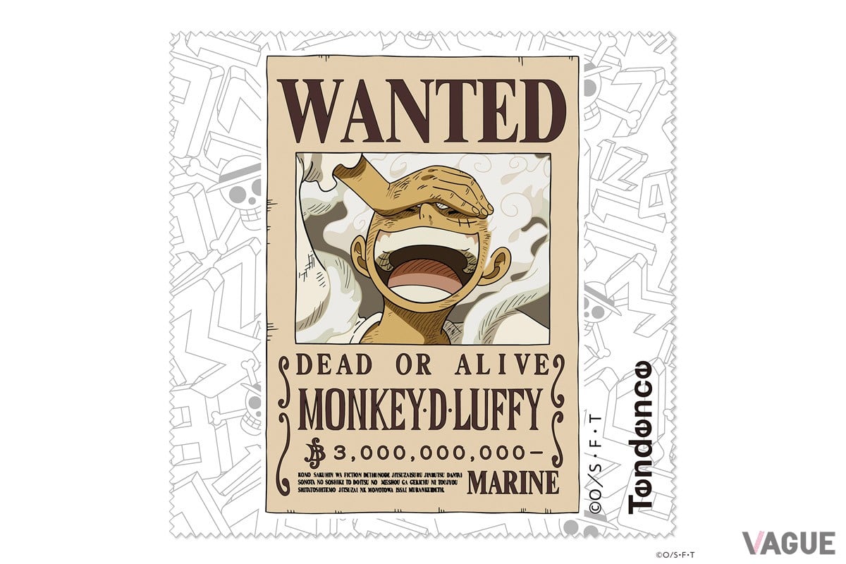 “手配書”をモチーフにした拭き布（セルベット）を付属