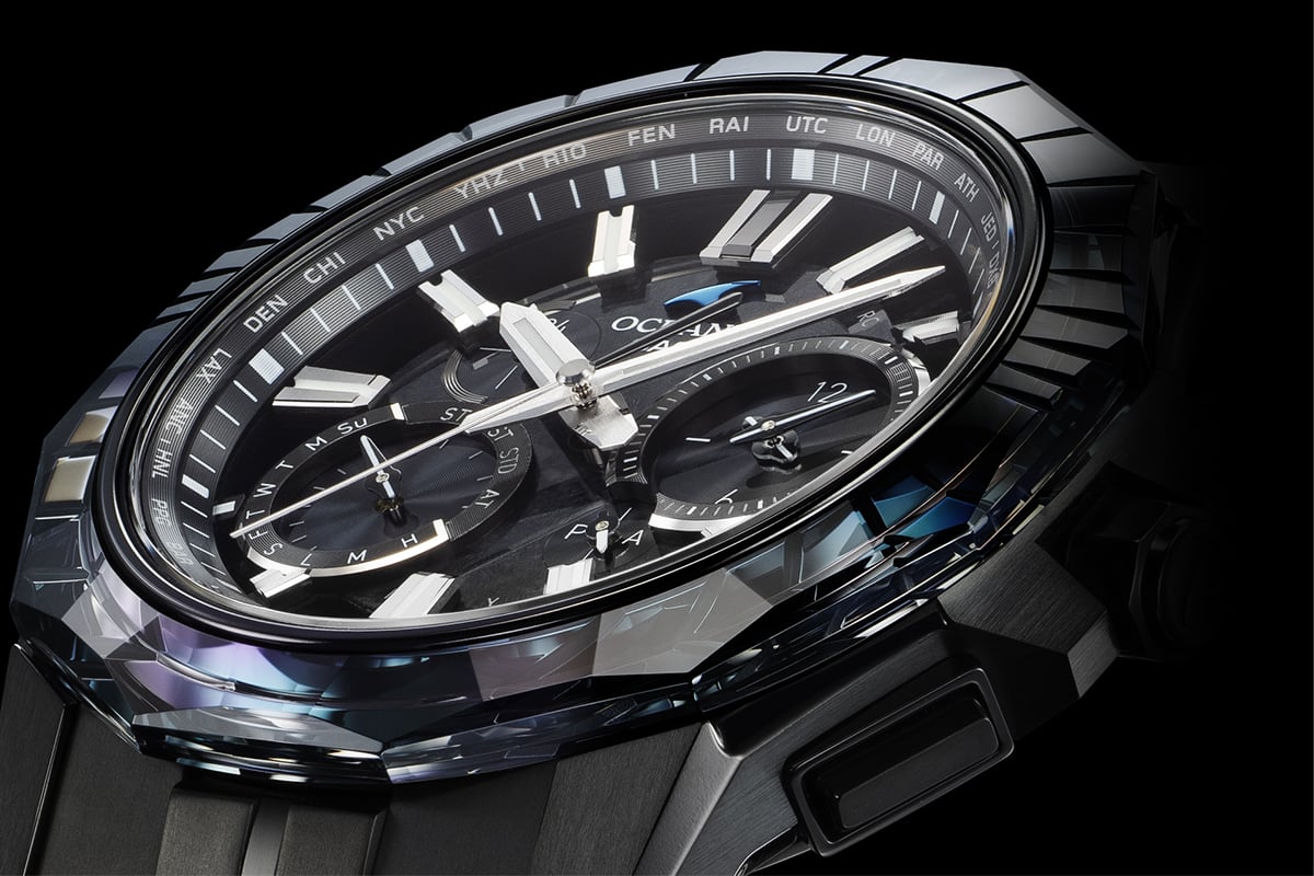「OCW-SG1000CN」：価格（消費税込）68万2000円／世界限定600本・10気圧防水・タフソーラー・スマートフォンリンク・標準電波受信機能（マルチバンド6）・針位置自動補正機能・ワールドタイム（27都市）・ストップウオッチ・日付・曜日表示