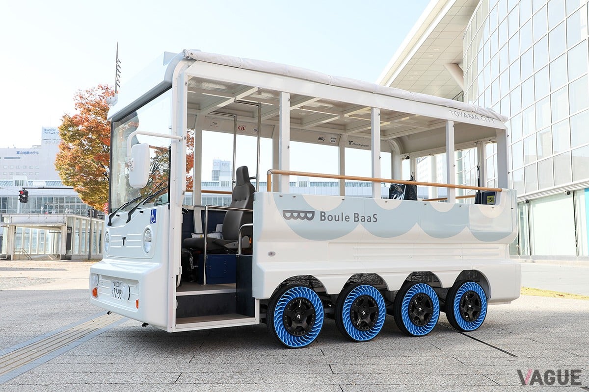 富山市が運営するグリーンスローモビリティ「BouleBaaS（ブールバース）」