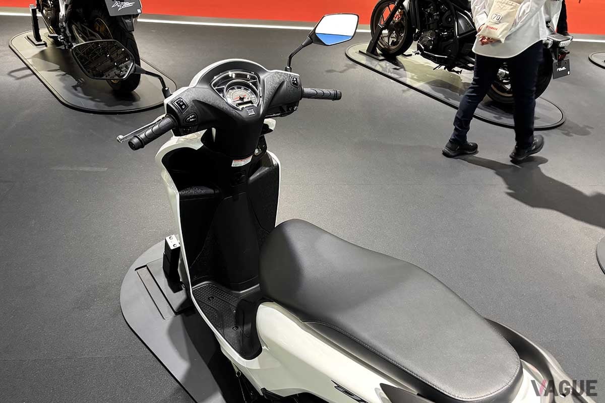 ジャパンモビリティショー2025ホンダブースで展示されたホンダ新型「ディオ110ライト」