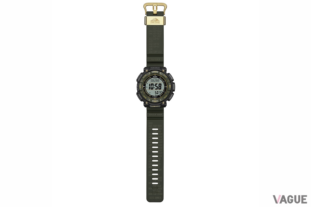 ケースバックにはPROTREK30周年を記念したロゴマークをレーザー加工でセット