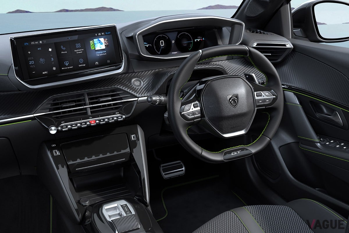 プジョー新型「208GTハイブリッド」のインテリア