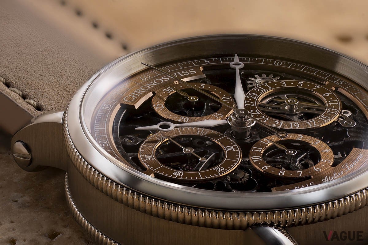 3Dオープンワーク仕様のダイヤルからムーブメントの陰影を覗かせて。ガルパニックブラック仕上げが醸し出す力強さは本コレクションの大きな魅力のひとつ