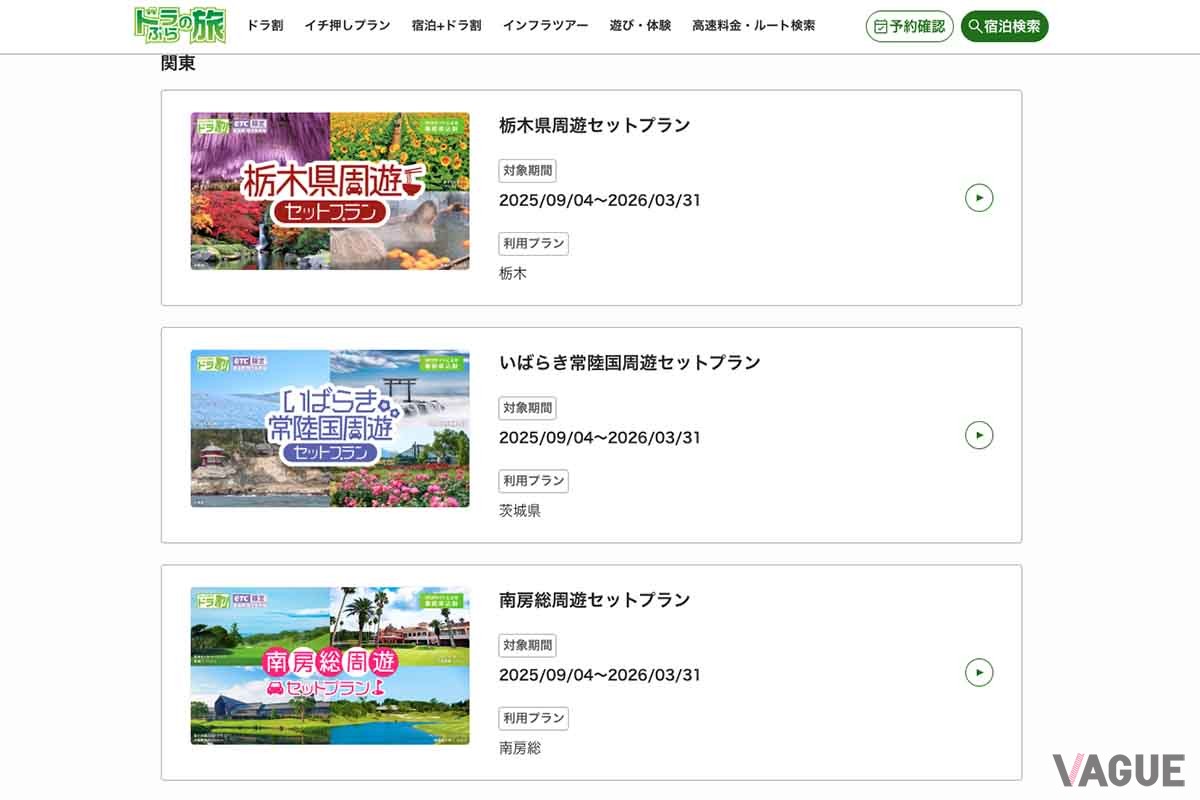 ETC周遊割引「ドラ割」にもさまざまなプランがある。