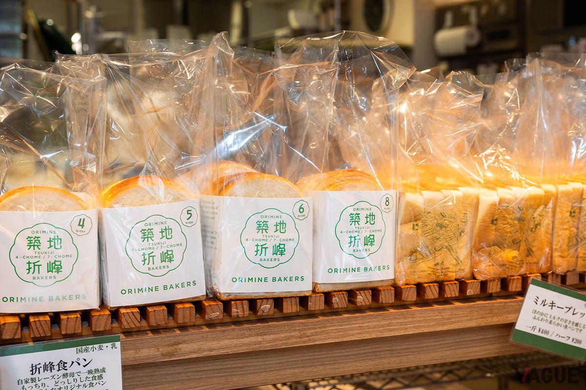 この日は4、5、6、8枚切りが店頭に。隣のミルキーブレッドも気になる〜