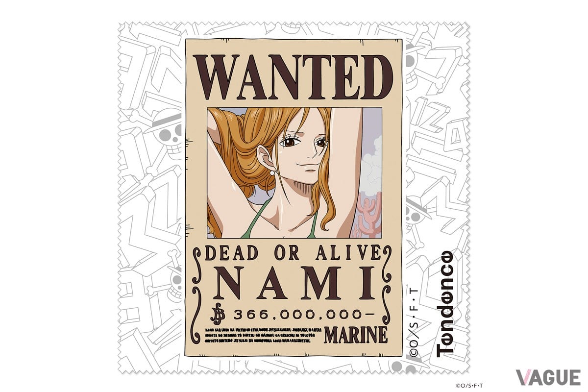 “手配書”をモチーフにした拭き布（セルベット）を付属