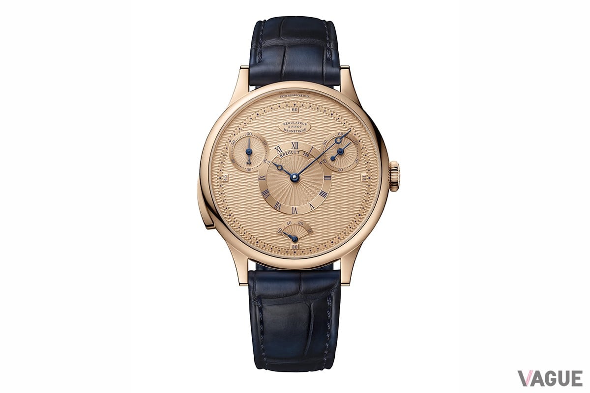 ダイヤルの配置は「ブレゲ No.1176」を踏襲したもの。素材には18Kブレゲゴールドが用いられている