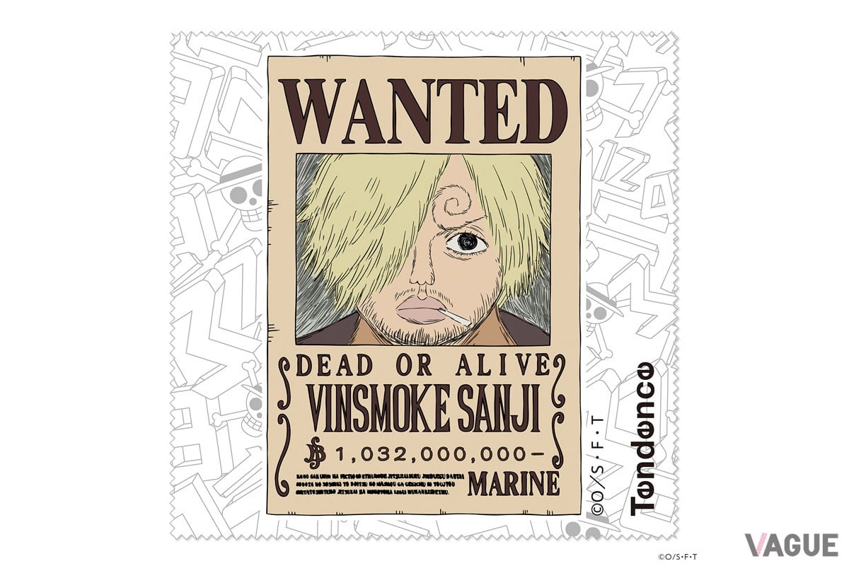 “手配書”をモチーフにした拭き布（セルベット）を付属