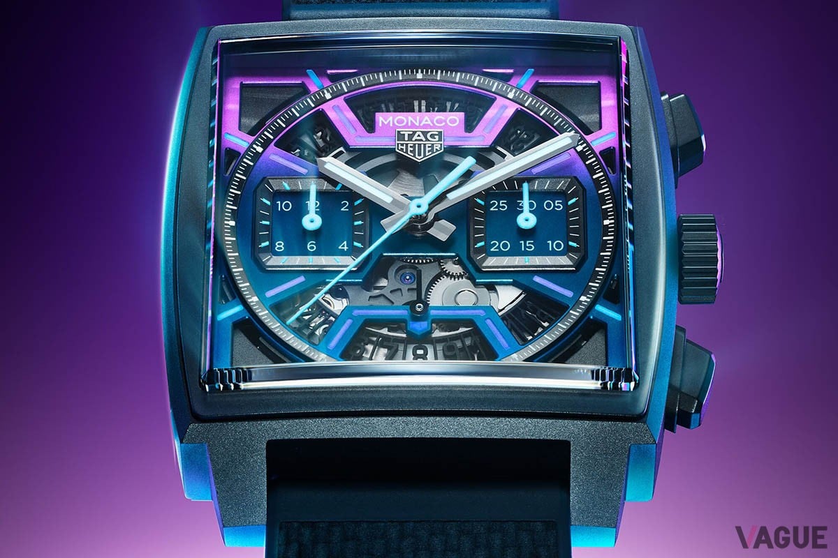 ラスベガスのナイトレースを表現した「モナコ」限定モデルが登場。パープルとブルーのグラデーションのカラーリングで夕方から夜へと変化する空や、ラスベガスのシティライトを表現している