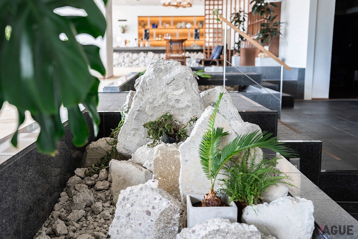 コンクリガラで制作したアート