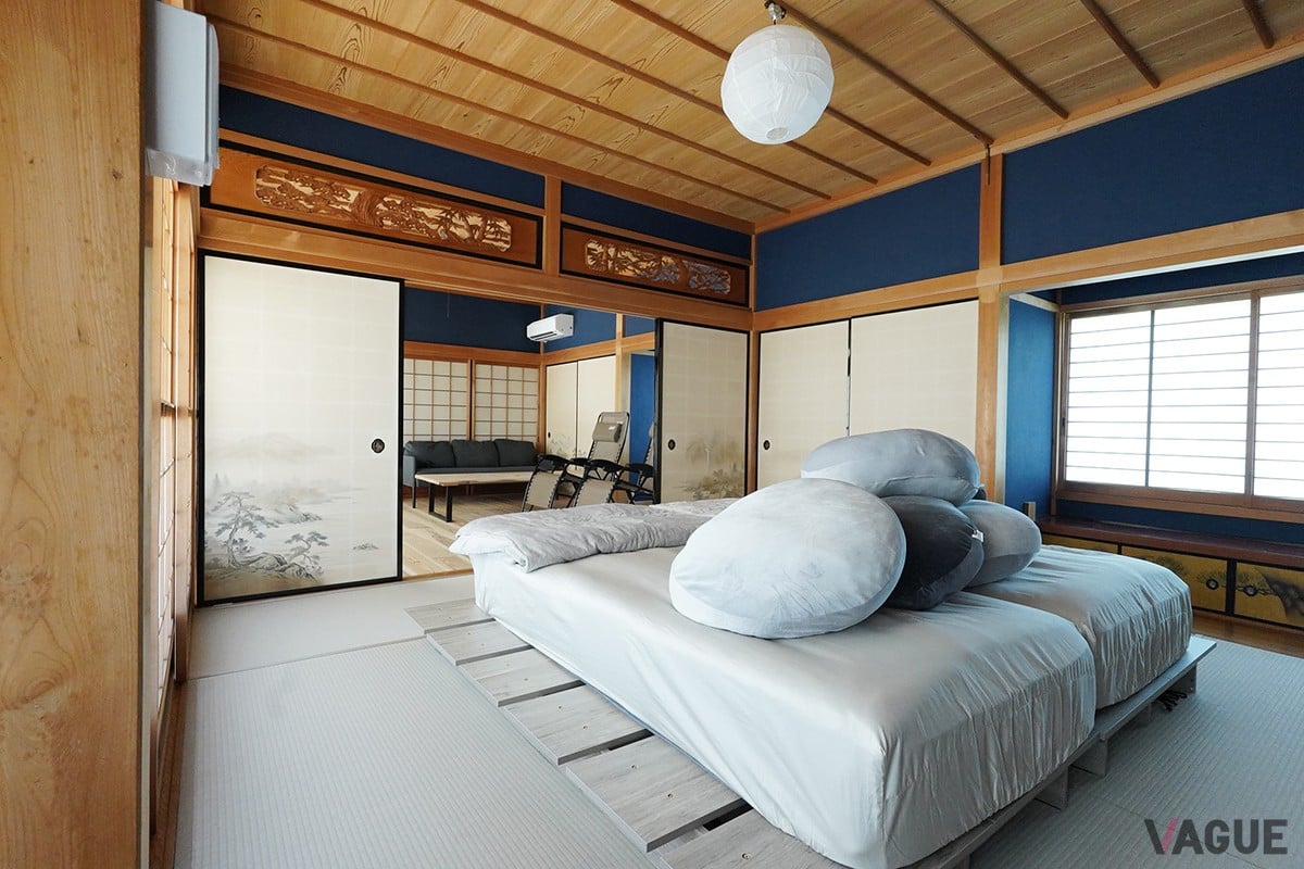 別邸「竹の間」:サウナ→水風呂→休憩後はベッド直通