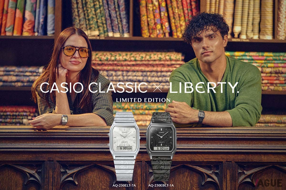 カシオと英国老舗デザインハウス“LIBERTY.（リバティ）”とのコラボレーションによる新作モデル「AQ-230ELT／AQ-230EBLT」