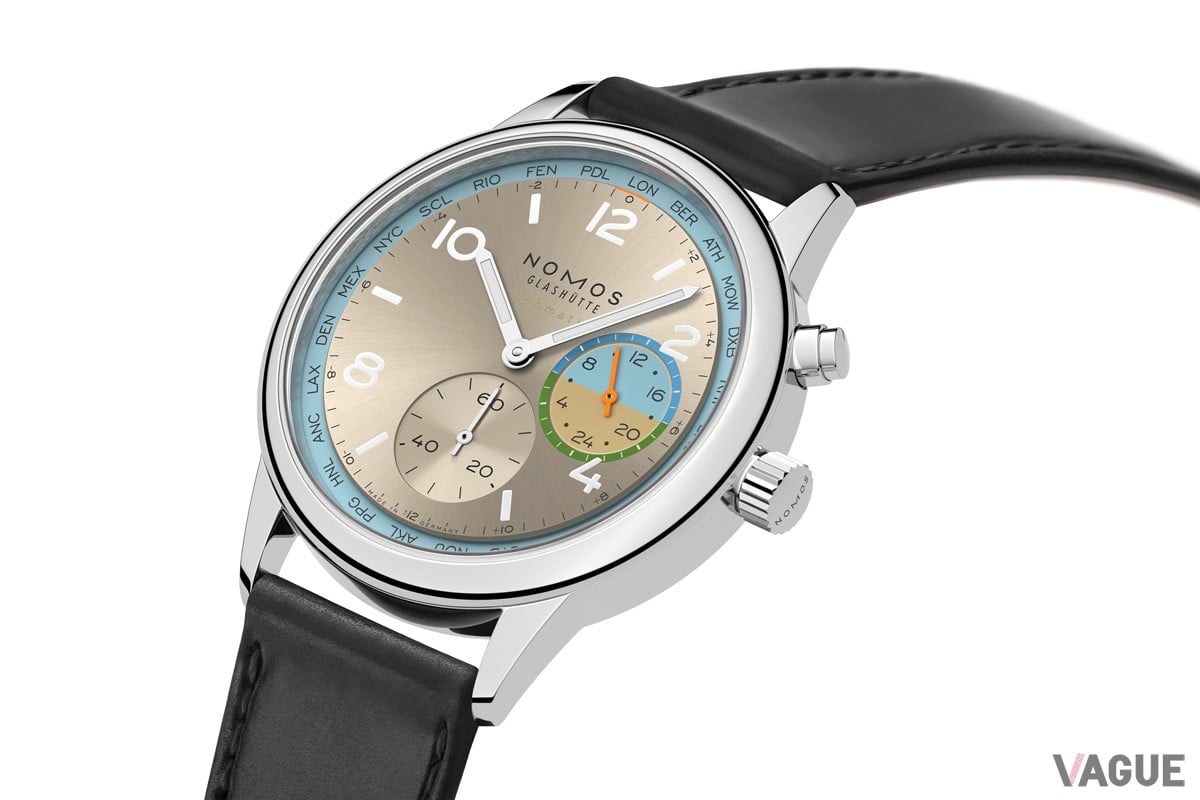 シャンパンゴールドのダイヤルは光線カットを備えている