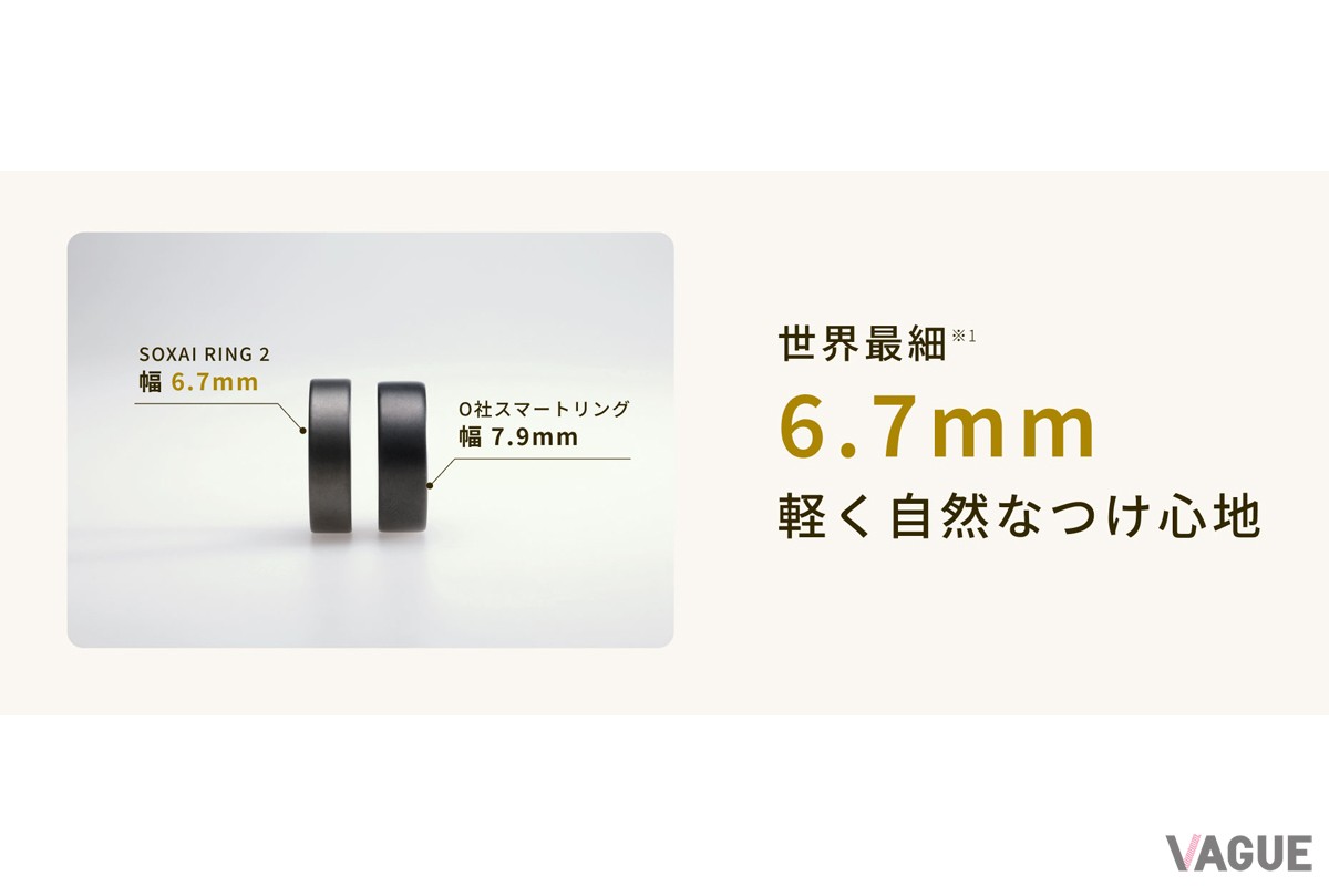 コンパクトな6.7mmになったことで、身に着けていることを忘れるほど自然な装着感
