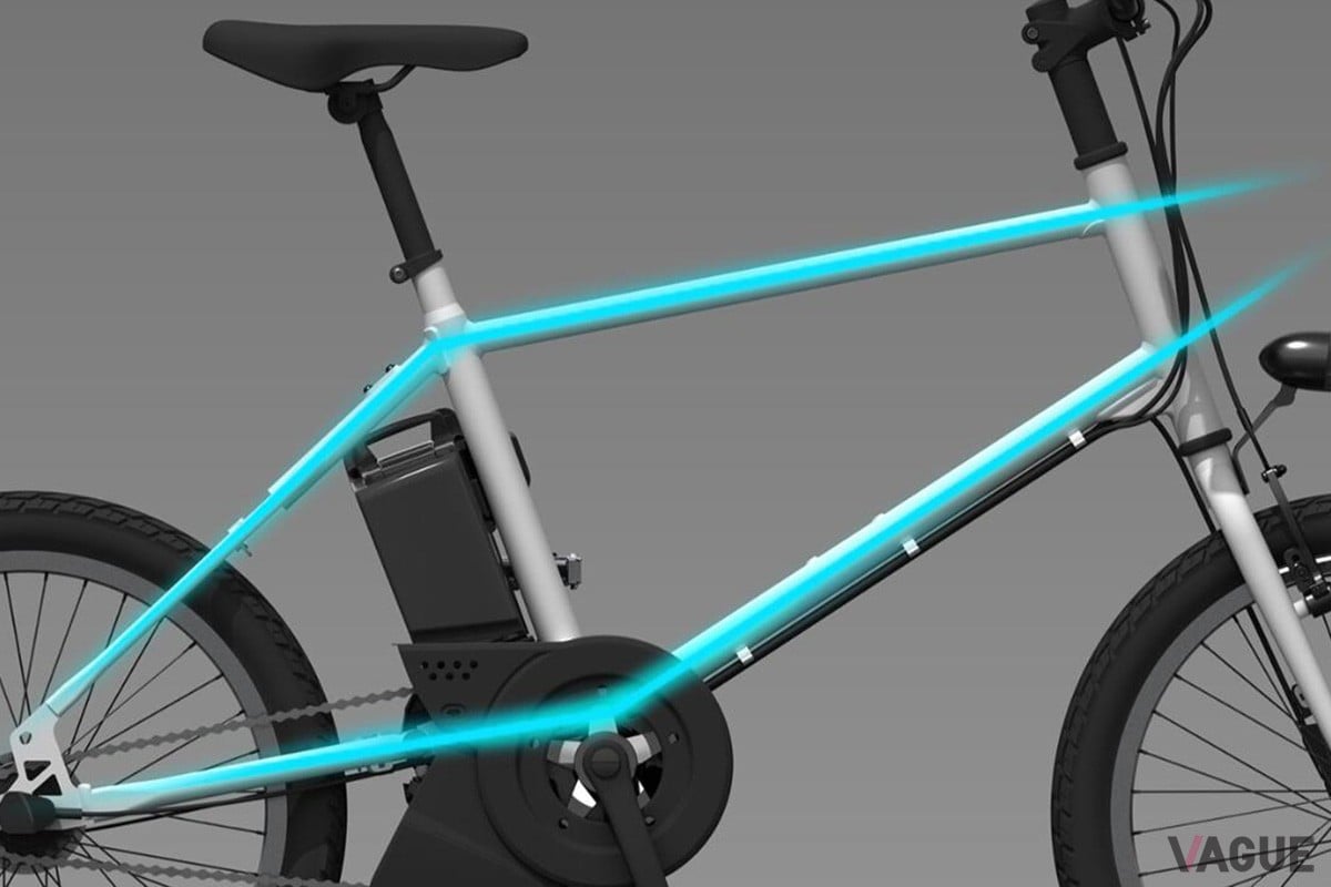 スチールパイプならではの細身設計を活かした水平基調の理想的なダイヤモンドフレーム