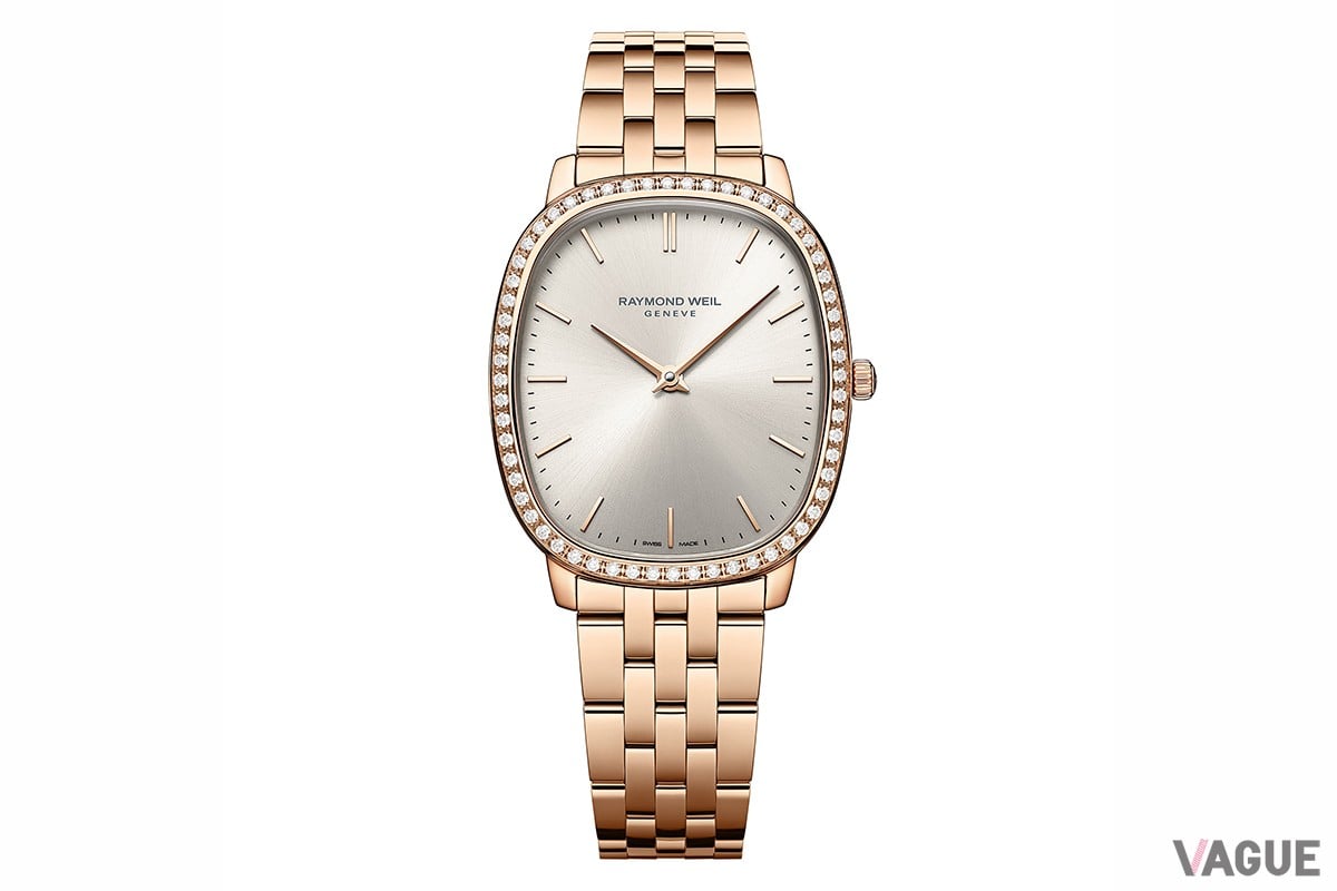 「レイモンド ウェイル トッカータ ヘリテージ」シルバー/ローズゴールドPVD/ブレスレット/ベゼルダイヤ （品番：5280-P5S-64001、43万4500円 消費税込）
