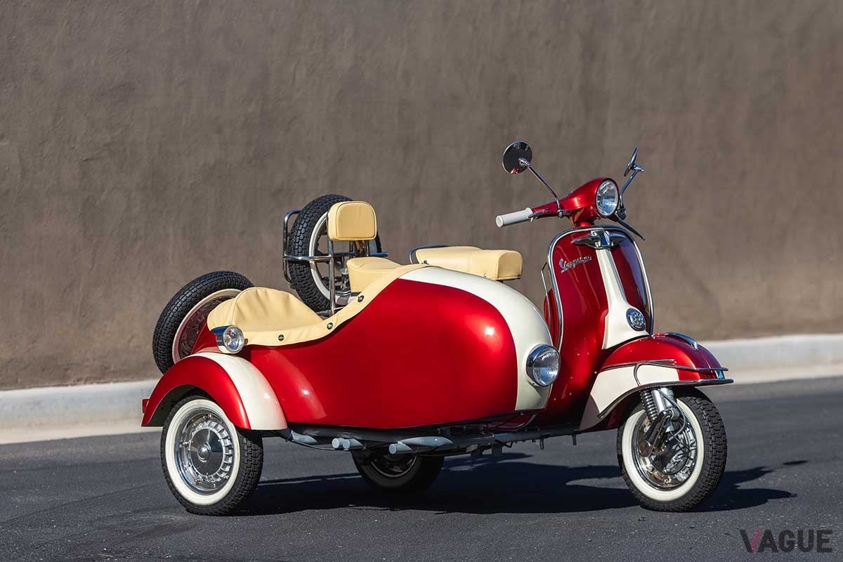 ベスパ150 サイドカー付き うわ、かわヨ！ 約60年前の「ベスパ」サイドカー仕様をオークションで