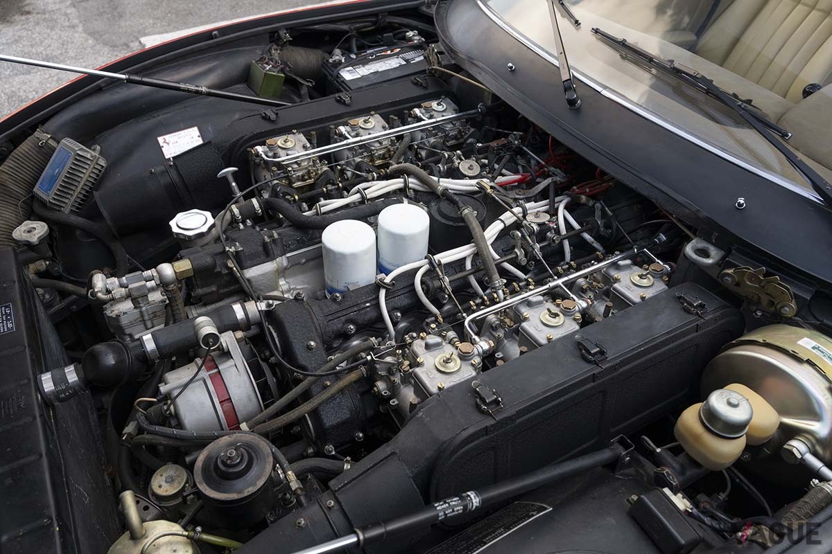 オークションに出品され、約2631万円で落札された1972年式フェラーリ「365GTC／4」Robin Adams(c)2025 Courtesy of RM Sotheby's