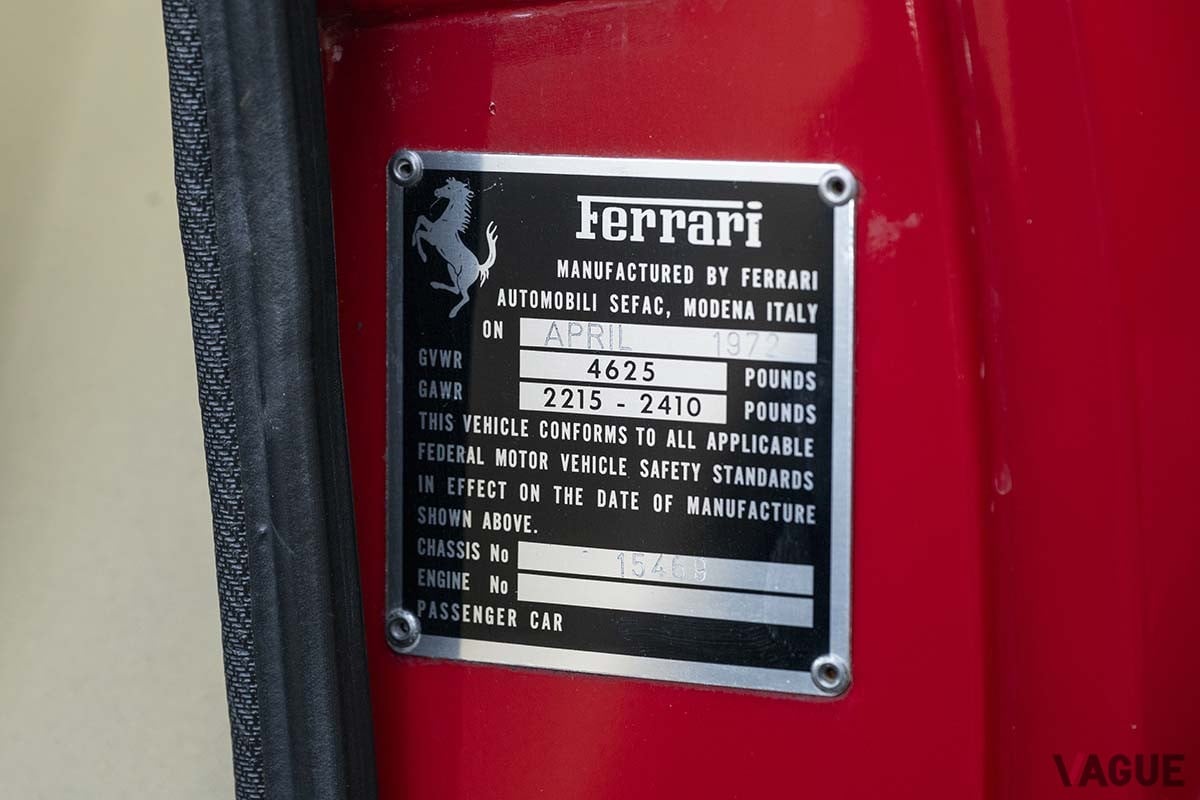 オークションに出品され、約2631万円で落札された1972年式フェラーリ「365GTC／4」Robin Adams(c)2025 Courtesy of RM Sotheby's