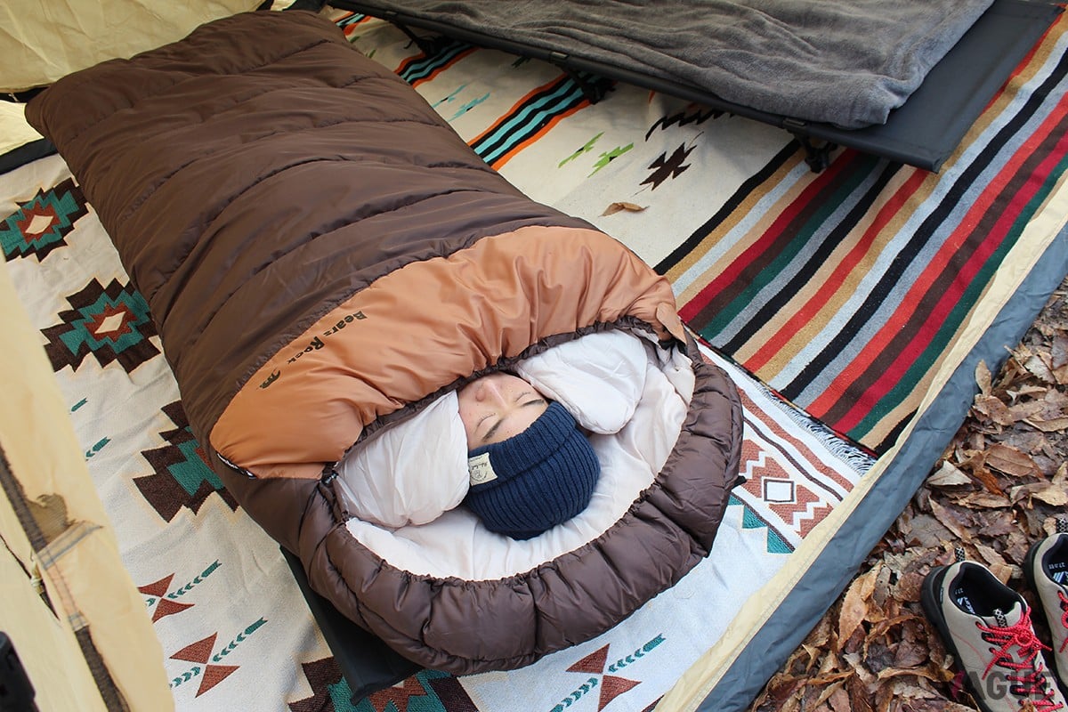 使用可能温度マイナス30度で冬キャンプでも寒さ知らず！ ベアーズ