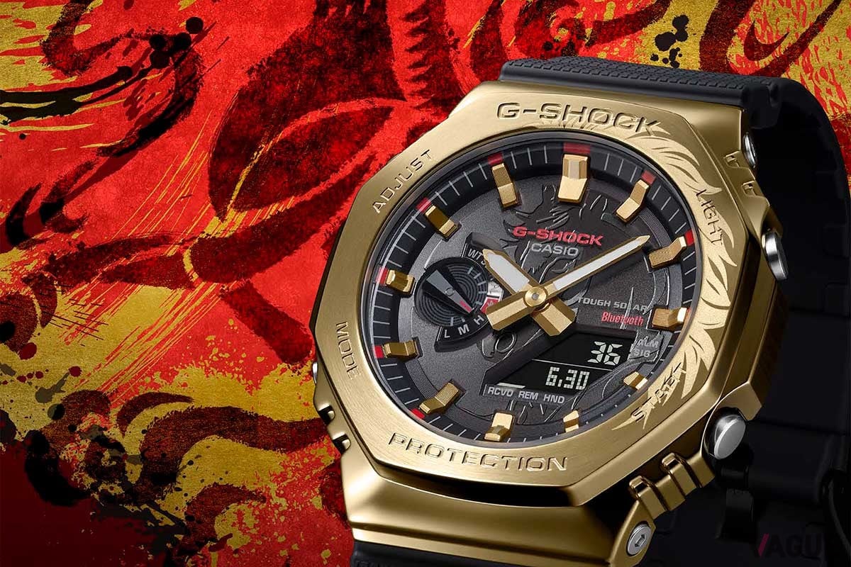 2026年の干支を祝う「馬」デザインなG-SHOCK！ 伝説の馬とゴールドの