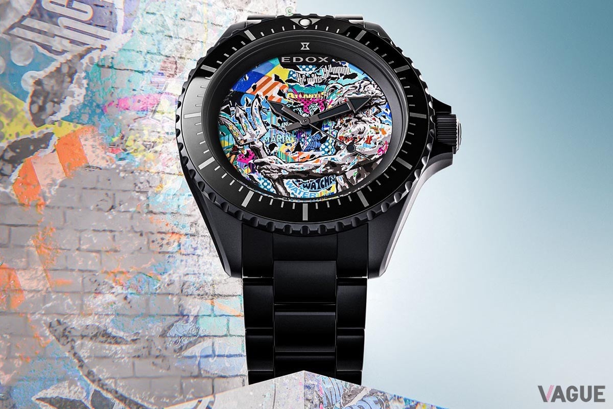 レギュラーモデルではストイックなデザインの多いダイバーズウォッチ「ネプチュニアン」を 現代アーティスト、ジョ・ディ・ボナ氏の“ポップ グラフィティ”アートで鮮烈なイメージに