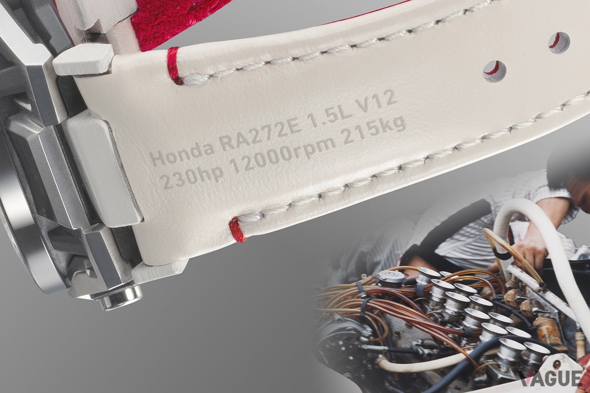 バンドにはエンジンのスペックを表記