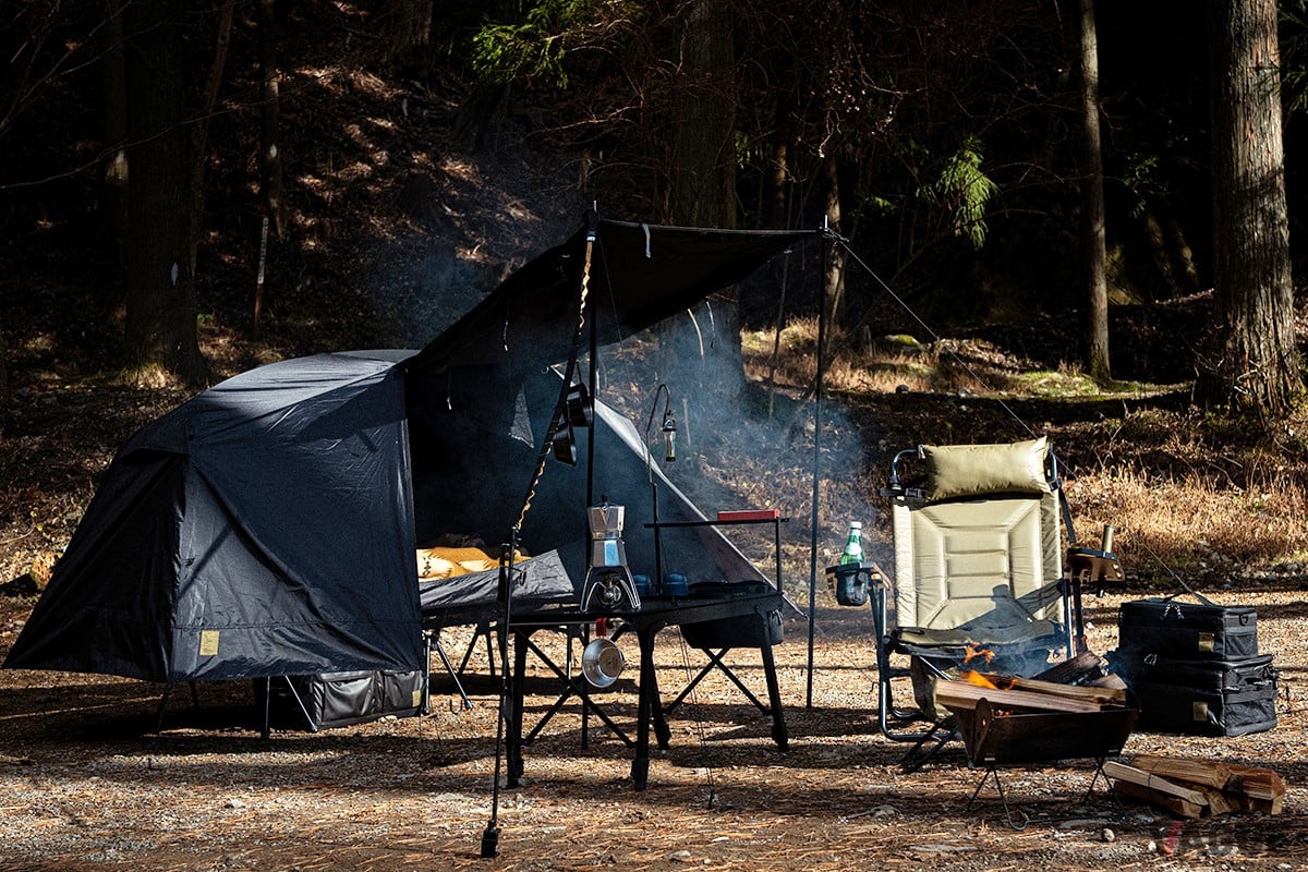 AS2OVのコットテントでサイトが一新