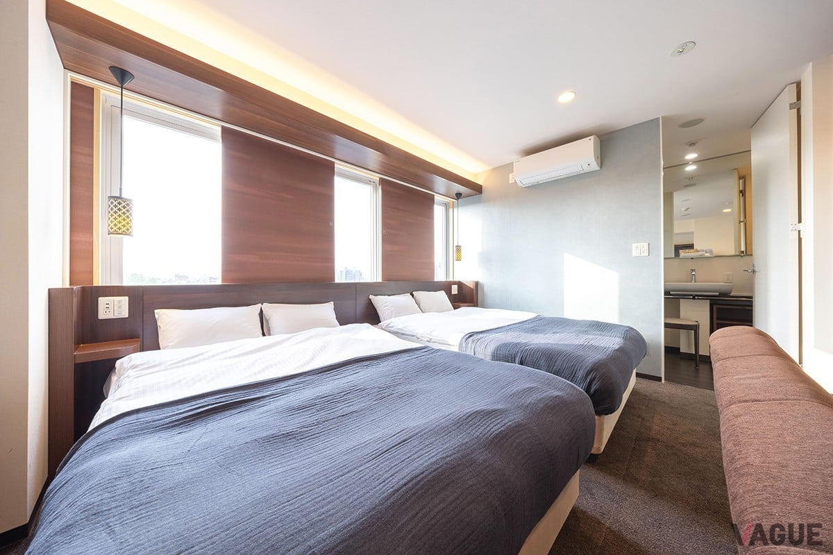 デラックスツインルーム（広さ：21平米・定員：5名）