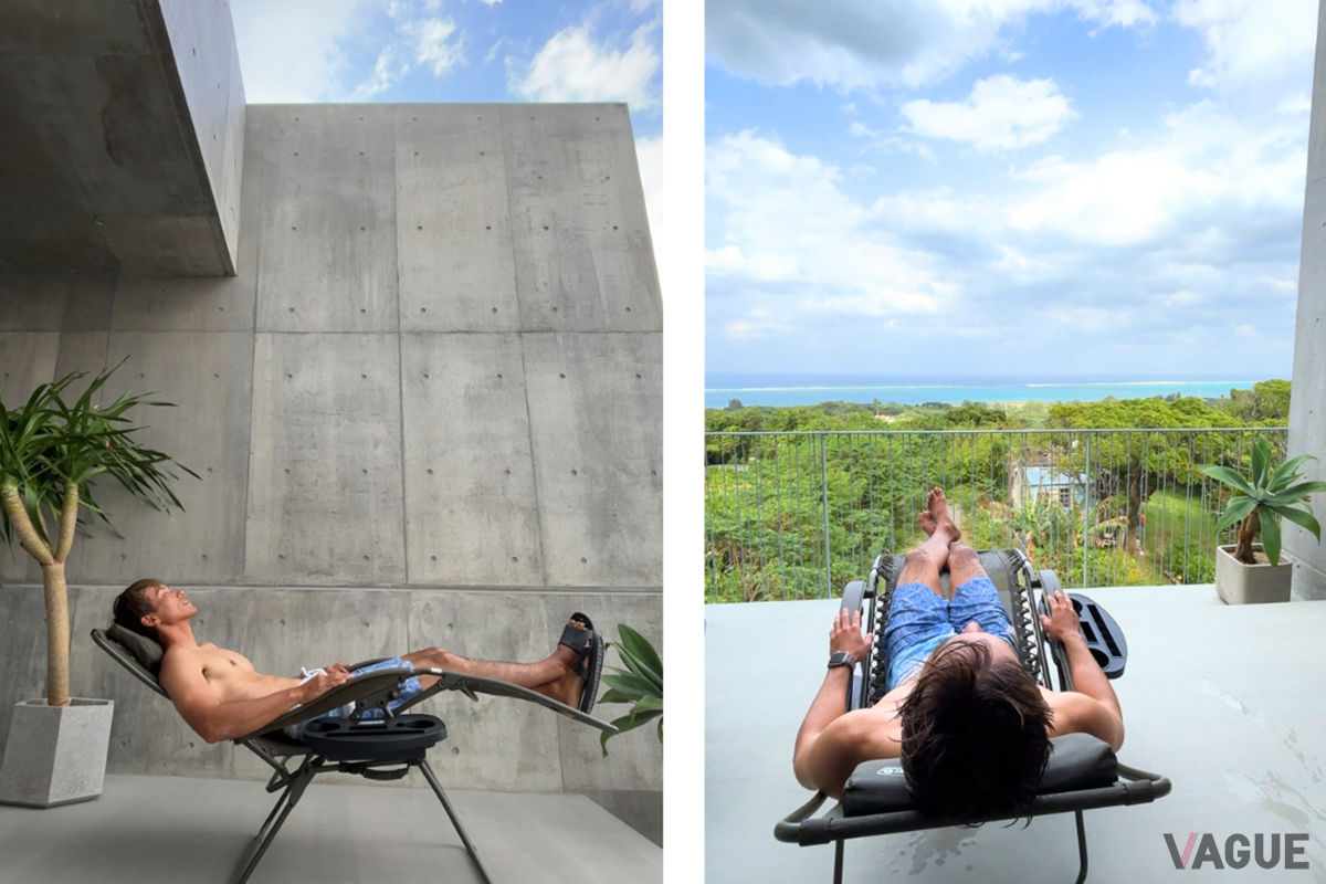 海の眺望を考慮して、手すりの高さもセンチ単位でこだわった