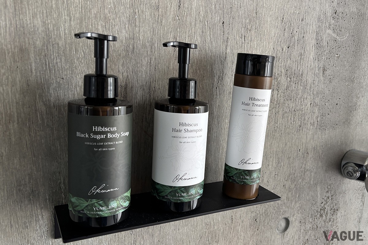 「YUMEJIN」さんの無農薬沖縄県産ハイビスカスシャンプーなどを完備