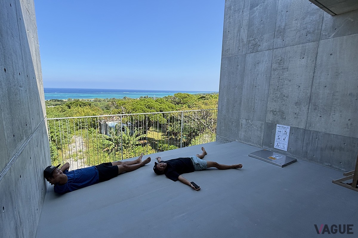 ととのいテラスで、オーシャンビュー外気浴を