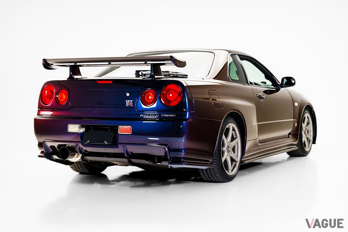米国オンラインオークションに出品された1999年式日産「スカイラインGT-R Vスペック ミッドナイトパープルII」